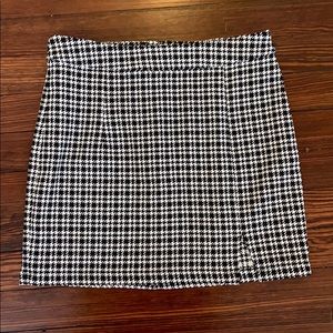 Black and White Mini Skirt